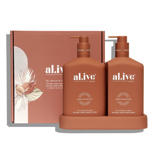 Wash & Lotion Duo + Tray - Fig, Apricot & Sage